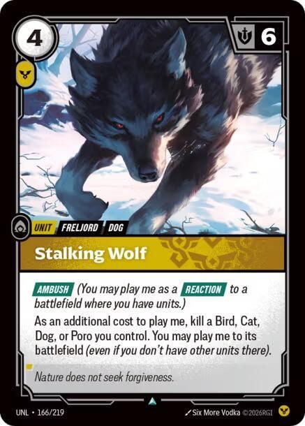SJF Stalking Wolf - Unleashed (UNL)