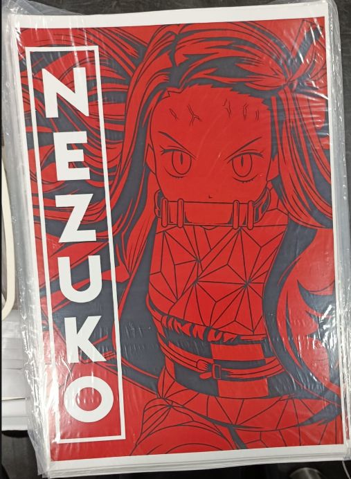 KM Poster Nezuko 1, Demon Slayer: Kimetsu no Yaiba  49 x 34 cms
