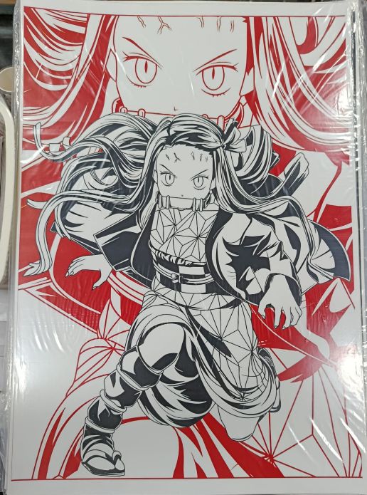 KM Poster Nezuko 5, Demon Slayer: Kimetsu no Yaiba  49 x 34 cms