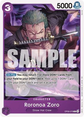 SJF Roronoa Zoro (Reprint) - Starter Deck 26: PURPLE/BLACK Monkey.D.Luffy (ST-26)