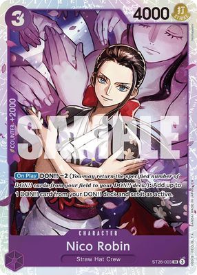 SJF Nico Robin - Starter Deck 26: PURPLE/BLACK Monkey.D.Luffy (ST-26) Foil