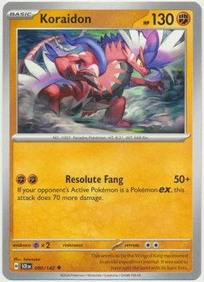 SH2 Koraidon - 090/142 - Uncommon Scarlet &amp; Violet: Stellar Crown Singles