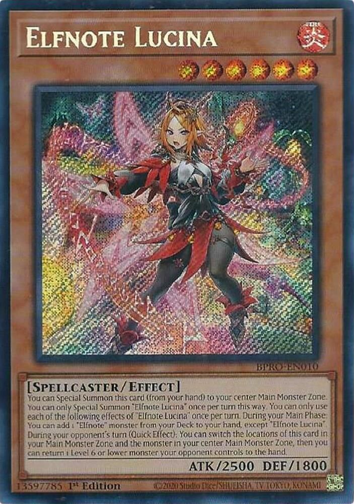 SJF Elfnote Lucina - Burst Protocol (BPRO) Secret Rare