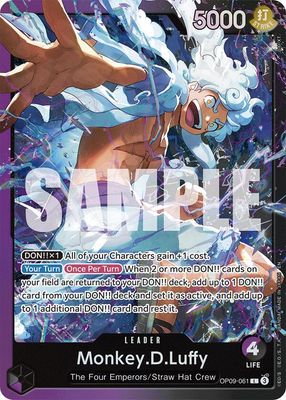 SJF Monkey.D.Luffy (OP09-061) - Starter Deck 26: PURPLE/BLACK Monkey.D.Luffy (ST-26) Foil