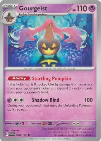 SH2 Gourgeist - 078/182 - Uncommon Scarlet &amp; Violet: Paradox Rift Singles