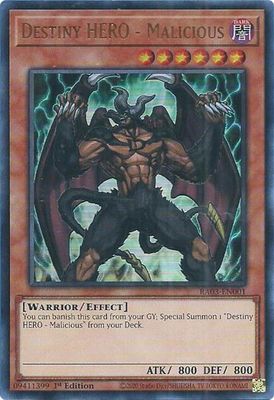 SJF Destiny HERO - Malicious (UR) - Quarter Century Bonanza (RA03) Ultra Rare