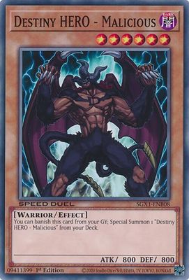 SJF Destiny HERO - Malicious - Speed Duel GX: Duel Academy Box