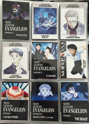 SH1 Evangelion Cardass Masters 1996 Set de 9 Cartas
