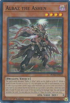 SJF Albaz the Ashen - Power of the Elements (POTE) Super Rare *Espanol*