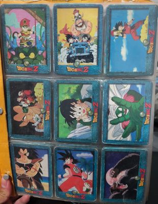 SH1 Dragon Ball Z Imagics Colección de 100 Tarjetas y Carpeta Coleccionador de Gold Edition