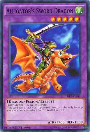 SJF Alligator's Sword Dragon - LDK2-ENJ43 - Common 1st Edition Legendary Decks II - Joey