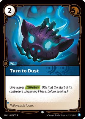 SJF Turn to Dust - Unleashed (UNL)