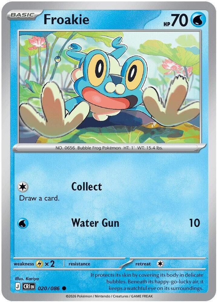 SJF Froakie - 020/086 - ME04: Chaos Rising (CRI)