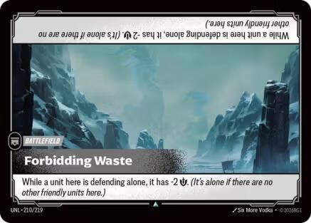 SJF Forbidding Waste - Unleashed (UNL)