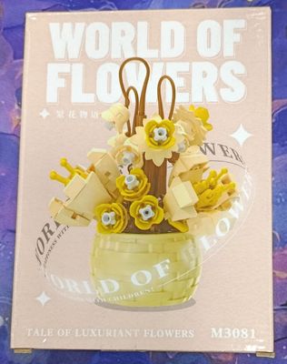 KM Flores con Canasta Mini bloques