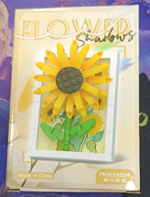 KM Flores Armables Dentro de Marco de Foto Girasol