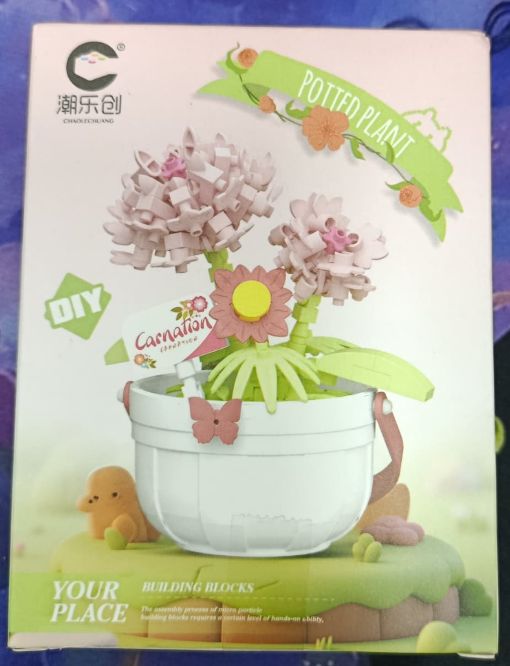 KM Flores con Maceta Mini bloques