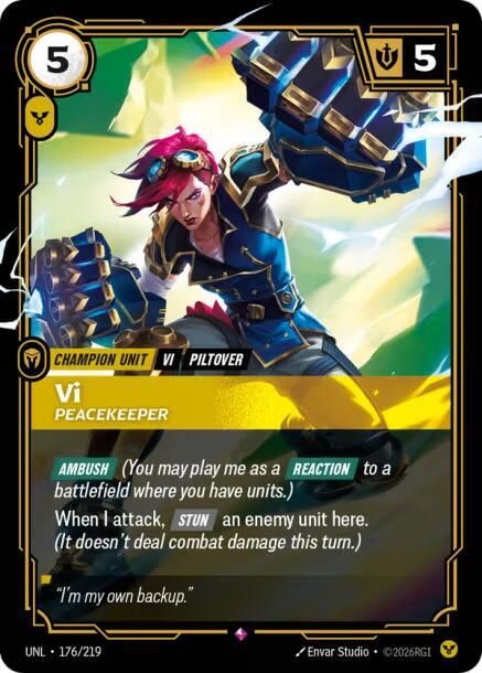 SJF Vi - Peacekeeper - Unleashed (UNL) Foil