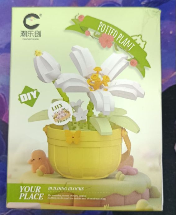 KM Flores con Maceta Mini bloques