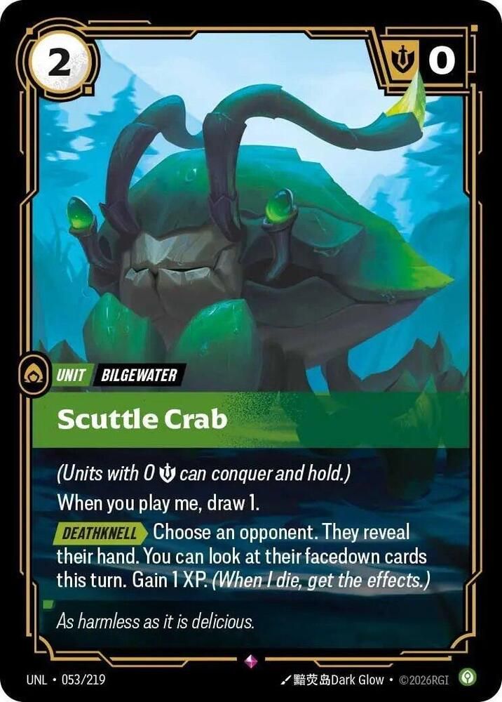 SJF Scuttle Crab - Unleashed (UNL) Foil
