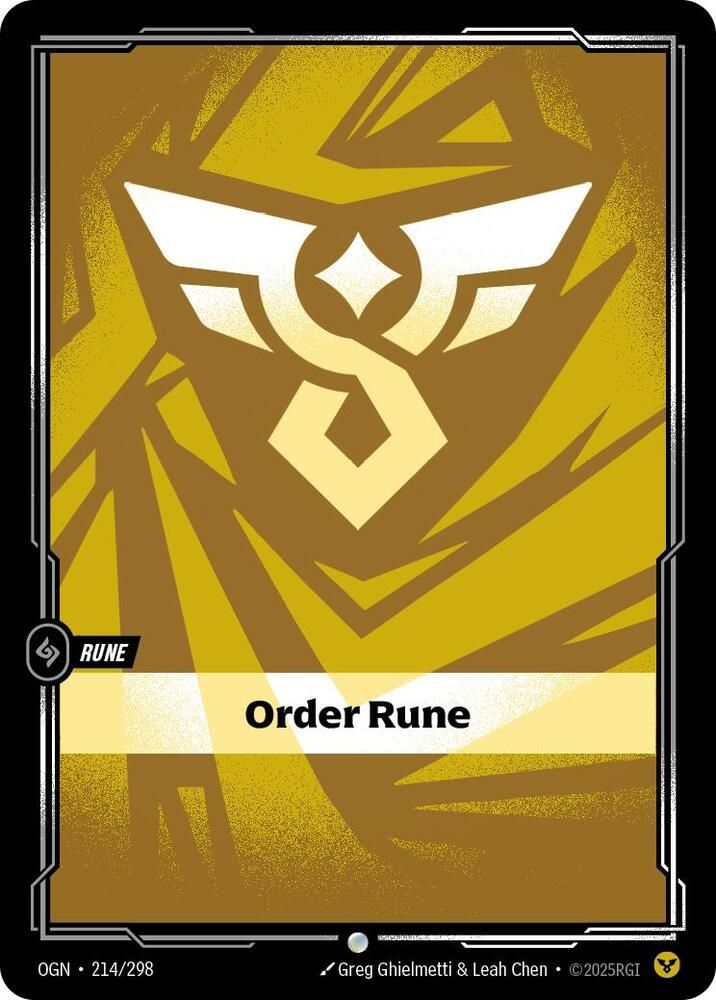 SJF Order Rune - Origins (OGN)