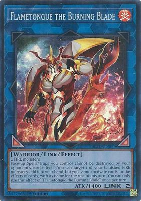 SJF Flametongue the Burning Blade - Blazing Dominion (BLZD) Super Rare