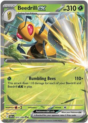 SJF Beedrill ex - 003/086 - ME04: Chaos Rising (CRI)