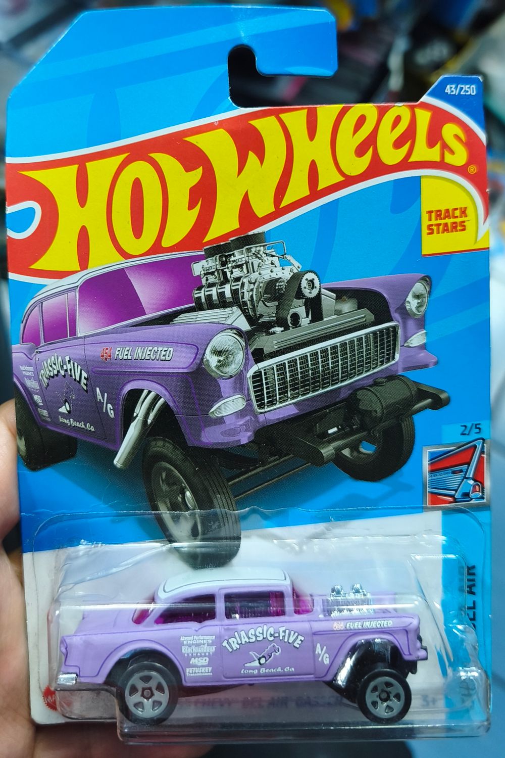 SJ1 55 Chevy Bel Air Gasser Hot Wheels