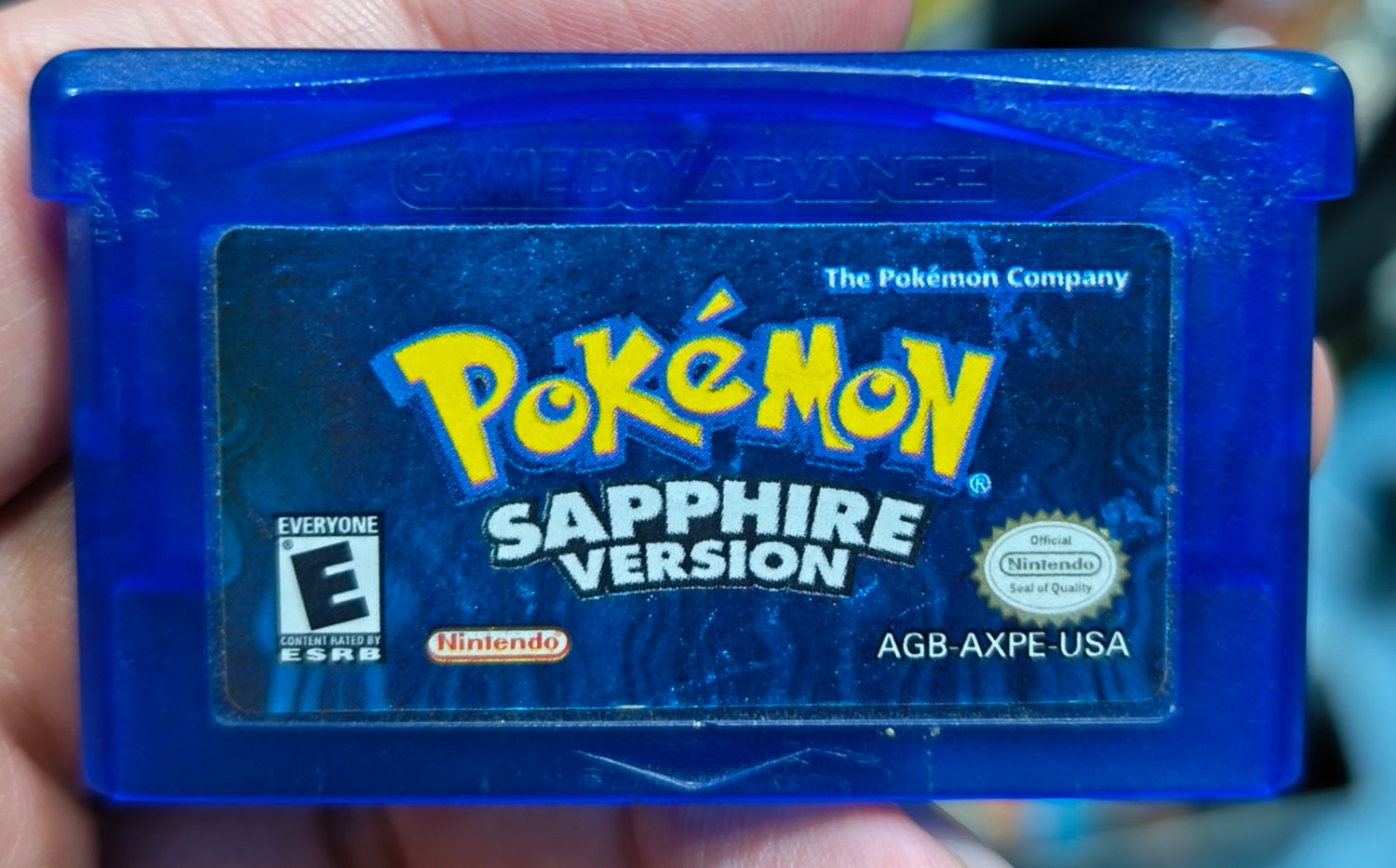 SJF Pokemon Sapphire Nintendo Game Boy Advance Cartucho