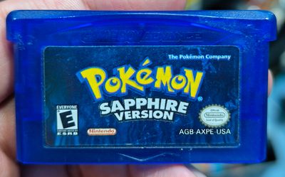 SJF Pokemon Sapphire Nintendo Game Boy Advance Cartucho