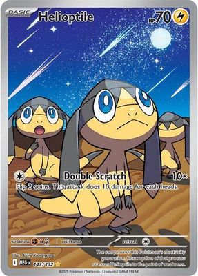 SJF Helioptile - 143/132 - ME01: Mega Evolution (MEG)