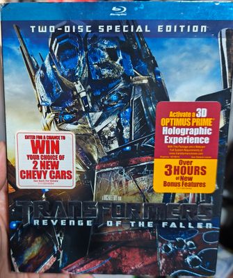 SH1 Transformers Revenge of The Fallen Blu Ray Original Usado Completo 2 Discos Español Ingles