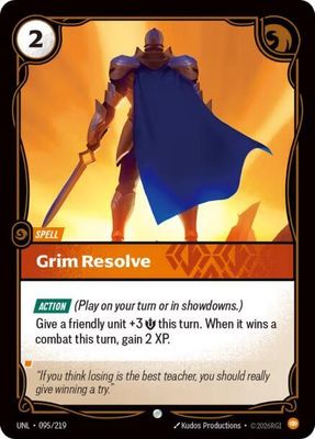 SJF Grim Resolve - Unleashed (UNL)