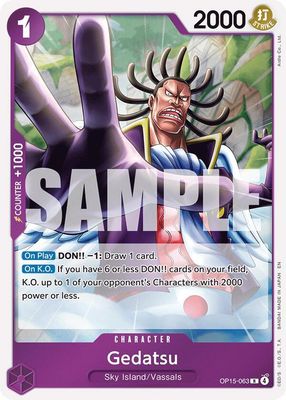 SJF Gedatsu - Adventure on Kami's Island (OP15-EB04) Foil