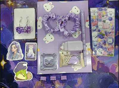 KM Paquete Regalo 4 Bundle Kawaii Purple