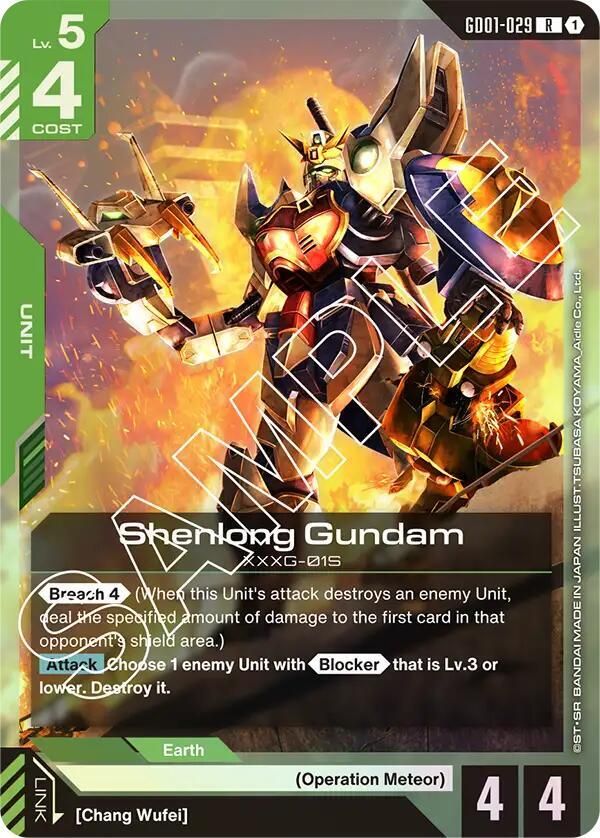 SJF Shenlong Gundam (GD01-029) - Newtype Rising (GD01) FOIL