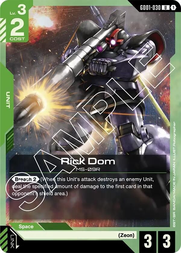SJF Rick Dom - Newtype Rising (GD01) Newtype Rising