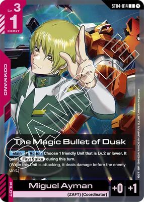 SJF The Magic Bullet of Dusk - Starter Deck 04: SEED Strike (ST04)