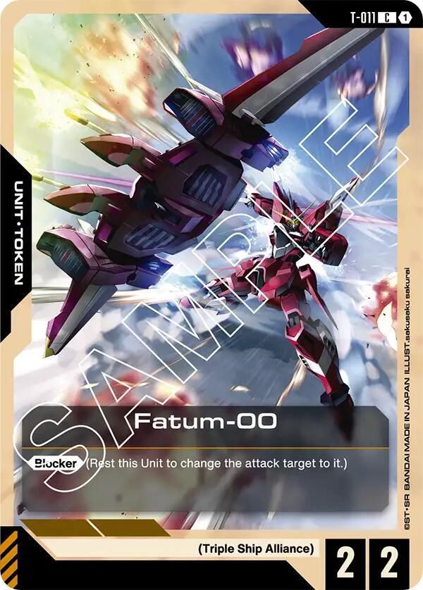 SJF Fatum-00 (T-011) Token - Newtype Rising (GD01)