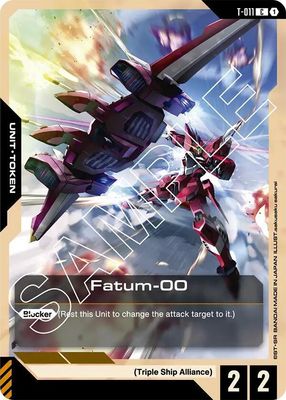 SJF Fatum-00 (T-011) Token - Newtype Rising (GD01)
