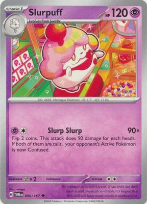 SJF Slurpuff - 090/167 - Uncommon Scarlet and Violet: Twilight Masquerade Singles
