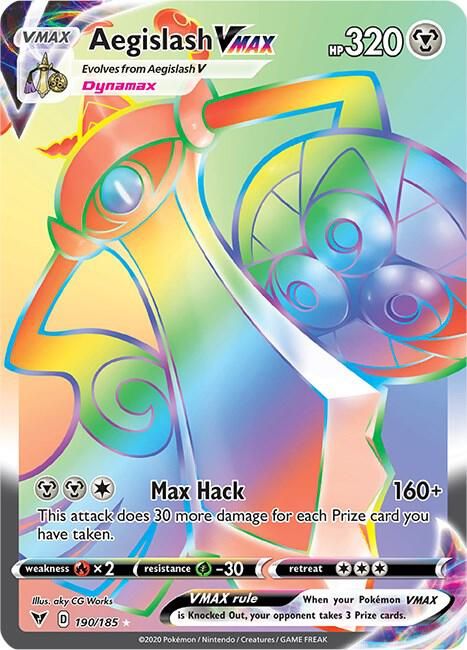 SJF Aegislash VMAX (Secret) - SWSH04: Vivid Voltage (SWSH04)