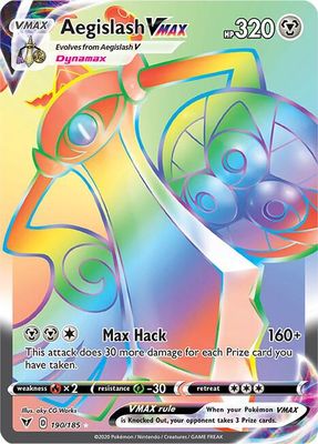 SJF Aegislash VMAX (Secret) - SWSH04: Vivid Voltage (SWSH04)