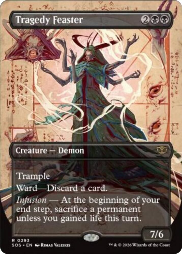 SJF Tragedy Feaster (Borderless) - Secrets of Strixhaven (SOS) Foil