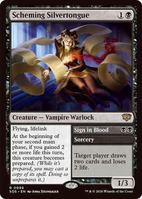 SJF Scheming Silvertongue - Secrets of Strixhaven (SOS)