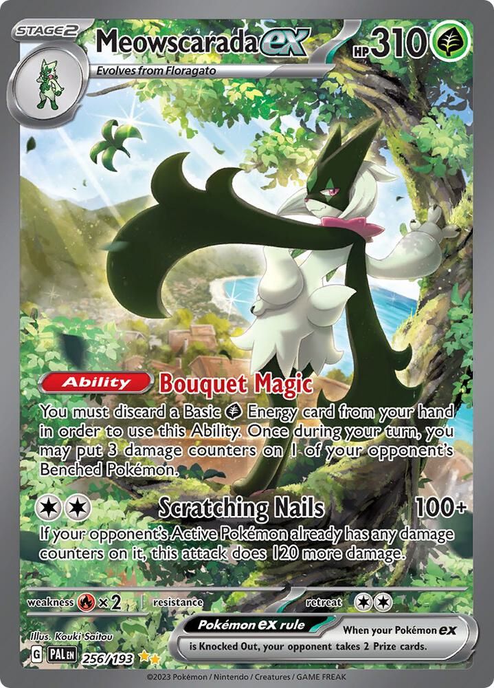 SJF Meowscarada ex - 256/193 - SV02: Paldea Evolved (PAL)