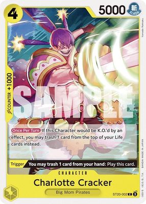 SJF Charlotte Cracker - Starter Deck 20: YELLOW Charlotte Katakuri (ST-20) Starter Deck 20: YELLOW Charlotte Katakuri