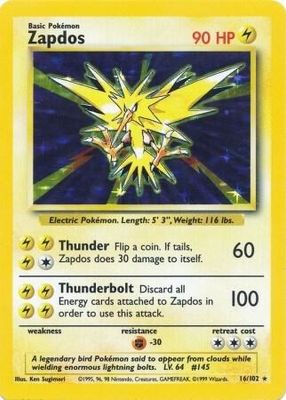 SJF Zapdos - Base Set (BS) Base Set
