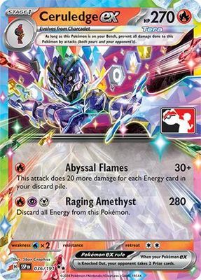 SJF Ceruledge ex - Prize Pack Series Cards *Espanol*