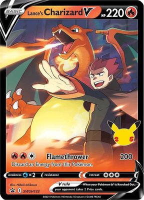 SJF Lance's Charizard V - SWSH133 - SWSH: Sword &amp; Shield Promo Cards (SWSD)